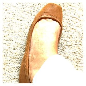 Lucky Brand Tan Leather Ballet Flat